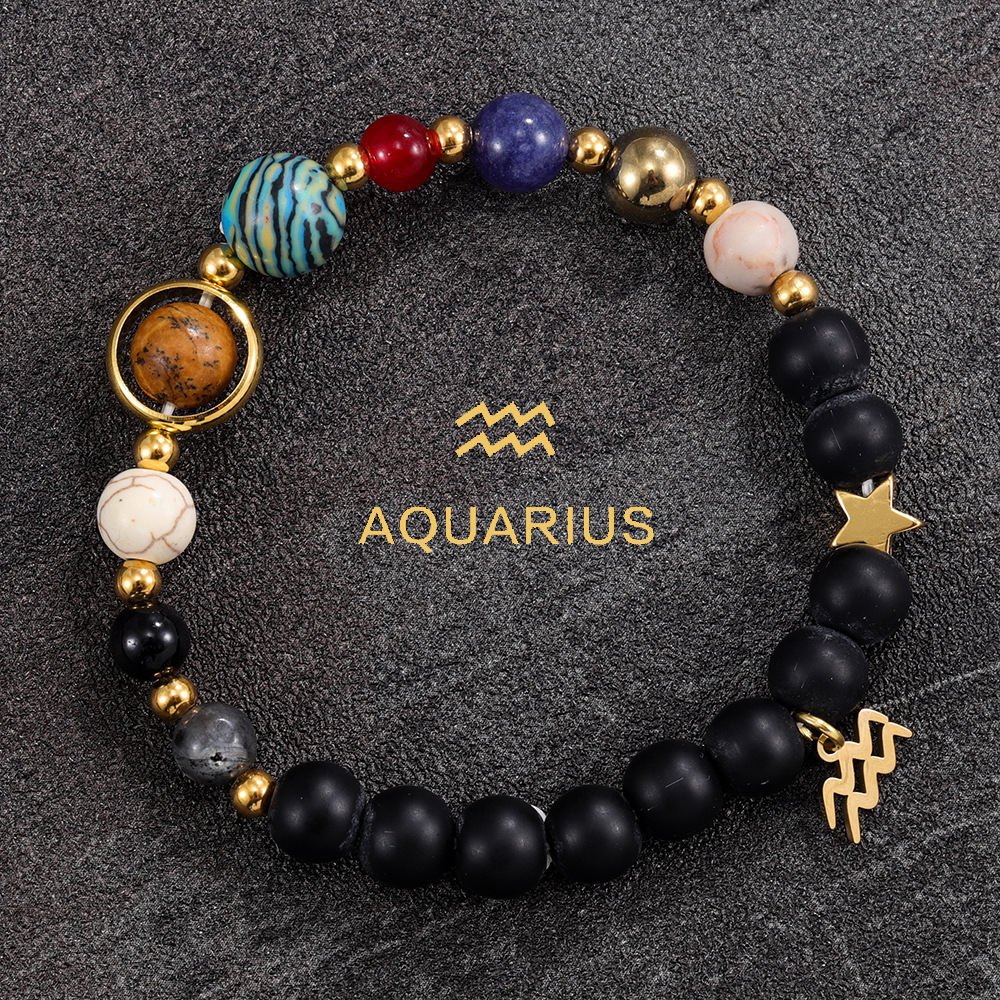 Aquarius Zodiac Gemstone Bracelet product page